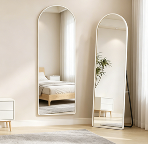 Arched Floor <b>Mirror</b> Wooden Framed Full Length Dressing <b>Mirror</b> Freestanding Bedroom Body Hair Vanity <b>Mirror</b> - Product Image 2