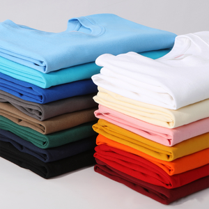 圆领200克重量级高级棉男式t恤-实心运动衫，短袖，定制印花和标志 - Product Image 4