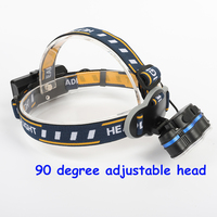 Lampe frontale LED COB 7 LED super lumineuse QXMOVING, puissante, portable, rechargeable, pour le camping, la chasse, l'exploitation minière
