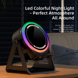 Novo Suporte de Celular Sem Fio 2026 com Indução 5.3, Estéreo, Microfone Integrado, Mini Alto-falante Portátil de Mesa com LED RGB - Product Image 3