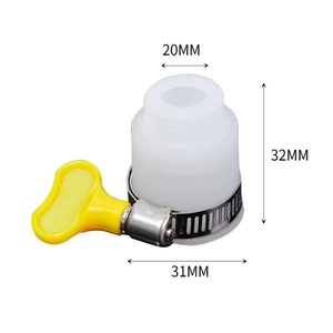 Kitchen Shower Faucet Bubbler Extenders Water Taps Converter with <b>Clamp</b> Universal Joint Faucet Garden Adapter 1/2'' - Product Image 2