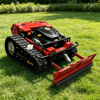 Livraison Gratuite SDLOT Tondeuse à Gazon Industrielle sur Chenilles CE EPA EURO5 Robot RC Sans Fil Coupe-Herbe Multifonctionnel pour Jardin