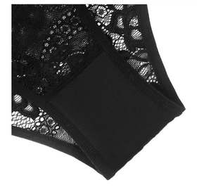 Bragas de encaje para mujer, cintura baja, ahuecadas, Tres correas, flor bordada, transparente, cómodas, sensuales, bragas sexuales de viento - Product Image 5