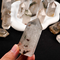 Phamton Quartz Garden Tour de cristal de quartz Pierre de guérison naturelle Tour de cristal Point Jardin Tour de quartz Obélisque