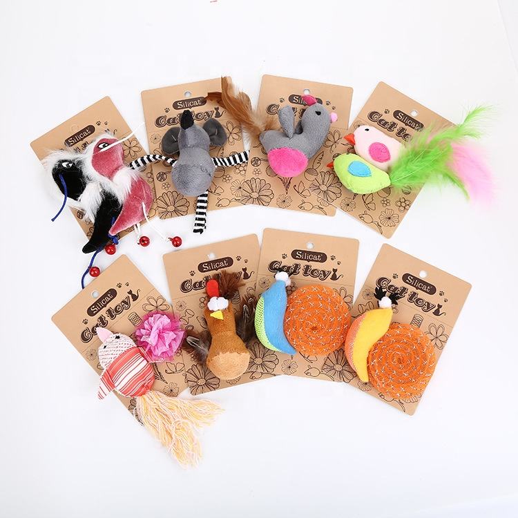 Wholesale Popular Cute Design Funny Cat Toy Playing Pet Supplies Various Ready Stock Plush Durable Cat Chew Toy
