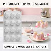 Molde de Silicona 3D AKOKO para Pastel de Helado de Frambuesa, Grado Alimenticio, Reutilizable, Antiadherente, Resistente al Calor, Ecológico, Solo Lavar a Mano