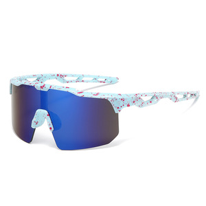 2025 niños <span class=keywords><strong>ciclismo</strong></span> <span class=keywords><strong>gafas</strong></span> OEM UV400 deporte bicicleta <span class=keywords><strong>gafas</strong></span> de sol PC una pieza lente correr al aire libre niños deportes bicicleta carretera <span class=keywords><strong>gafas</strong></span> - Product Image 4