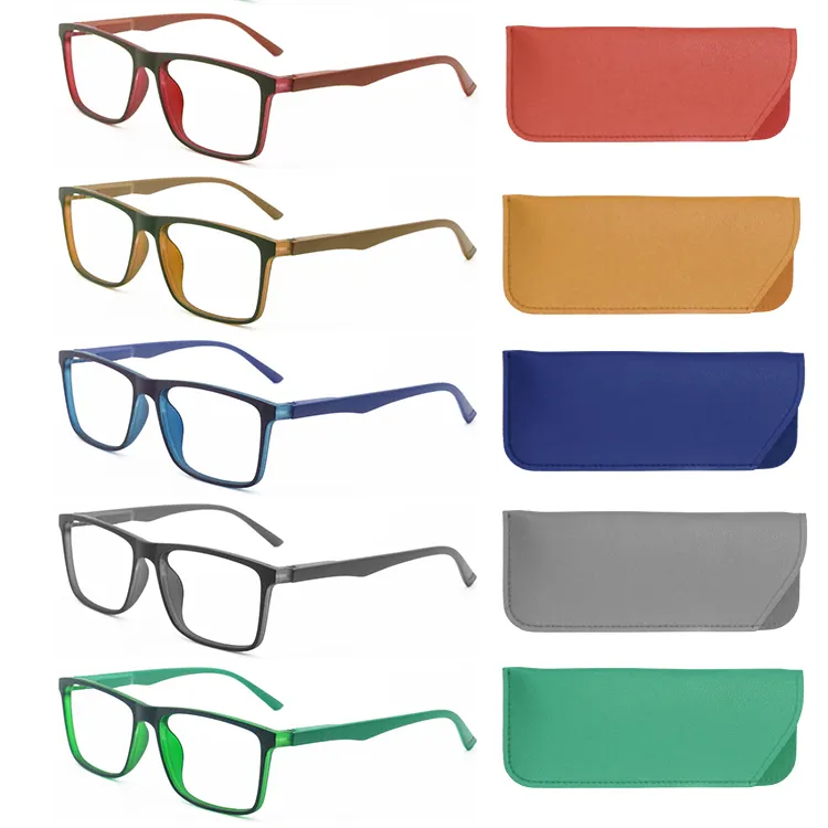 Offre Spéciale optique plastique carré lunettes de lecture hommes Design classique lunettes PC matériel plastique ressort charnière lunettes de lecture