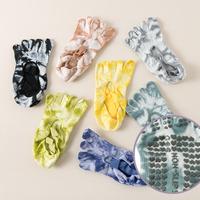 Chaussettes de yoga et de Pilates antidérapantes respirantes et absorbantes pour femmes, à dégradé de couleurs, pour la vente en gros