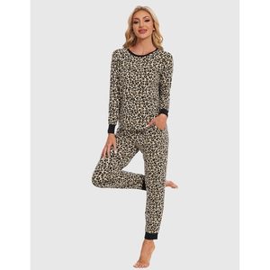 Conjunto de Pijama de Manga Larga para Mujer BambooBud, Ropa de Dormir Suave de Viscosa de Bambú, Ropa de Noche Cómoda, Tallas S-XXL - Product Image 4