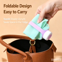 Gobelet pliable en silicone grande capacité, bouteille d'hydratation de voyage pour l'extérieur, résistant aux hautes températures, de qualité alimentaire, portable et moderne