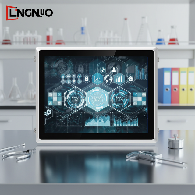 LN Fanless Industrial Desktop Tablet PC 15 Inch Intel Core I5 Series 2 LAN 6 COM Ports RS232 USB POE
