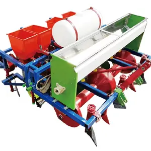 2 Row Multi-function Peanut Fertilizer Ridging Spraying Film-Covering Sowing Machine Seeder Planter with High Efficiency