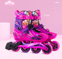 Nouveau produit de patins à roues alignées en PP à coque dure de haute qualité pour enfants Offre Spéciale pas de chaussures de patins à roues alignées clignotantes