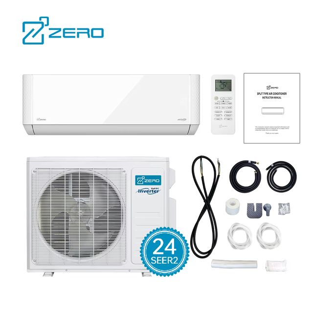 ZERO 9000 12000 Btu Energy Star Mini Split Air Conditioners Hyper Heat 3 Ton Inverter Multi Zone Split Air Conditioner