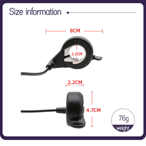 Accélérateur de vélo électrique 22 mm, 24V-72V, pour kit de conversion de scooter - Product Image 1
