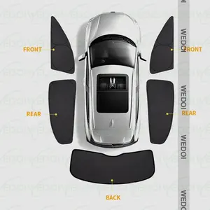 Custom printed car windscreen sunshade Vehicle Sunshade Accessories Blocks Sun 5Pcs for VW ID3 ID4 ID6 Sunshade 100% Custom-Fit