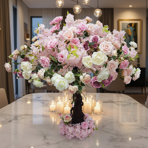 Albero di Ciliegio Artificiale T73 per Esterni <span class=keywords><strong>con</strong></span> <span class=keywords><strong>Fiori</strong></span>, Centrotavola per Matrimoni, Decorazione per Casa e <span class=keywords><strong>Giardino</strong></span> - Product Image 1