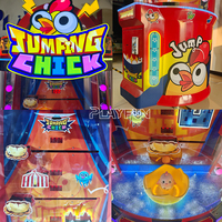 Machine de jeu d'arcade Jumping Chick à récompenses, pour parcs d'attractions intérieurs, machine de jeu à monnayeur avec loterie de billets pour enfants