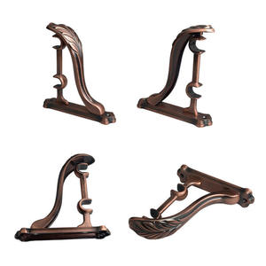 FA DI YA CR-00946 Asta Doppia per Tende in Ottone Anticato, Montaggio a Parete, Alta Qualità, Accessori per Binari e Aste per Tende - Product Image 6