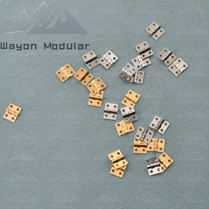 Wayon新款中式五金2部分超微型全黄铜工艺品小铰链小尺寸10 * 8毫米 - Product Image 3