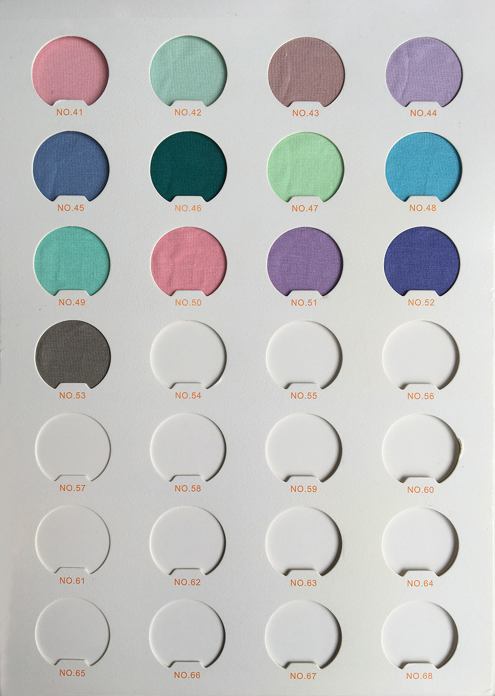 Available colors