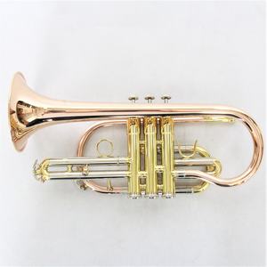 <span class=keywords><strong>Cornet</strong></span> en laiton plat doré laqué pour joueur, instrument de musique avec étui de <span class=keywords><strong>cornet</strong></span> de qualité et prix abordable, disponible à la vente (OEM) - Product Image 5