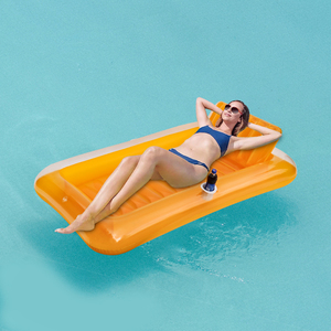 Flotadores inflables para piscina, bote para adultos y niños, bañera de balsa para piscina de bronceado con almohada inflable para familia al aire libre, jardín - Product Image 5