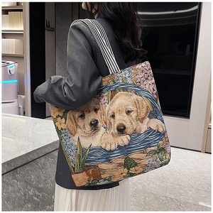 Bolso de Hombro Pequeño de Moda Vintage con Bordado de Animales (Gatos y Perros) al por Mayor de Fábrica - Product Image 5