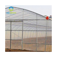 Zng — serre d'usine en plastique à sommet rond, plantation de légumes utilisé en chine, à plusieurs espaces avec systèmes hydroponiques