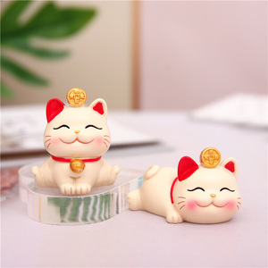 Décoration Mignonne Série Mini Chat Ornements Créatifs pour <span class=keywords><strong>Voiture</strong></span> Artisanat en Résine Cadeau pour la Maison - Product Image 4