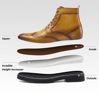 Bottes pour hommes sur mesure en gros d'usine, bottes rehaussantes invisibles de 10 cm, bottes d'extérieur en daim de haute qualité pour hommes