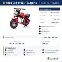 Moto électrique pour enfants 24V avec lumières LED, moto jouet à batterie pour les enfants de 2 à 7 ans