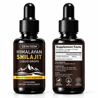 Gouttes liquides de Shilajit de l'Himalaya à marque privée 1000mg – Supplément haute concentration pour l'énergie et le soutien immunitaire 60ml