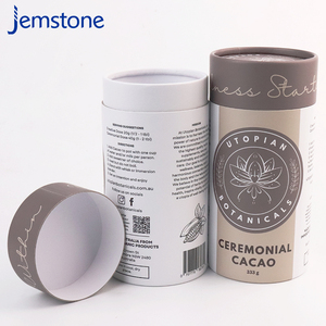 Tái Sử Dụng Sinh Thái Thân Thiện Phân Hủy Sinh Học Các Tông Thực Phẩm Cấp Cà Phê Nguyên Cacao Bột Trà Vòng Xi Lanh Thủ Công Ống Giấy - Product Image 6