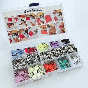Vente en gros 10 Mm 200 ensembles <span class=keywords><strong>de</strong></span> boutons à rivets rapides en cuir boutons pression en métal avec pince à fixation Kit d'outils <span class=keywords><strong>de</strong></span> presse - Product Image 5