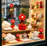 Peluche personnalisée, jouet en peluche doux, pot de fleurs, personnage de plante, poupée pour cadeau promotionnel, peluche personnalisée