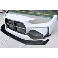 Bumper Mobil Semi Karbon Fiber untuk BMW G80 G82 G83 M3 M4 Modifikasi Auto Bumper Depan