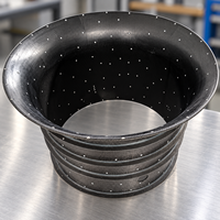 Boîtier de ventilateur cannelé composite sur mesure en fibre de carbone, composants OEM pour applications industrielles de drones, épaisseur 5 mm