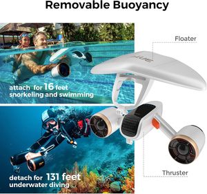 Scooter Subacuático Sublue Mix Pro con Doble Motor, Profundidad Máxima de 40 m, Resistente al Agua, 45 min de Autonomía, Batería Extraíble de 122 Wh, Velocidad de 1.6 m/s, 3.5 kg - Product Image 6