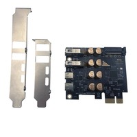 New G-karve Powered High-Speed Expansion Card with Fan for Desktop Computer Type-C + USB-A 3.0 PCI-E Graphics Card Interface