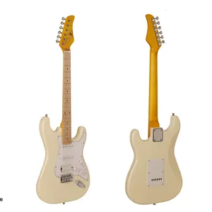ST Guitar Điện giá bán buôn Chất lượng cao guitar điện paulownia gỗ và Maple cổ