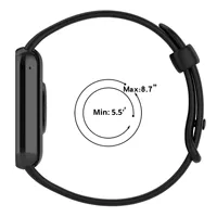 Bracelet en silicone sport avec boucle ardillon de 38 mm en acier inoxydable compatible avec les modèles 9/8 Pro Redmi 4/5/6