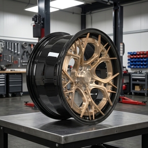 Jantes GPW personnalisées en 2 parties, forgées et enveloppées de fibre de carbone, 19, 20, 21, 22 pouces, 5x112, 5x130 pour Porsche 911, Panamera, <span class=keywords><strong>Ferrari</strong></span> F8, Audi RS7 - Product Image 4