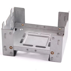 Réchaud à alcool portable mini pliable en acier inoxydable pour le camping, la randonnée, le pique-nique, la cuisine en plein air, durable et polyvalent - Product Image 1