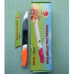 F&F Wholesale good quality colorful pp handle household kitchen knives for cutting fruits and vegetables