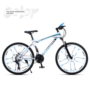 Fourche de suspension à verrouillage pour VTT en acier à haute teneur en carbone Aoyuama, frein à disque mécanique, pneu antidérapant de 26 pouces, roue intégrée - Product Image 4
