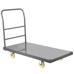 Heavy-Duty Platform Truck 2000 LBS Steel Flatbed <strong>Cart</strong> <strong>Flat</strong> Dolly Hand Trucks 5 Nylon Casters Movable Utility Push <strong>Carts</strong> Moving - Product Image 1
