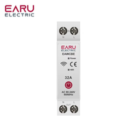 Disjoncteur intelligent WiFi EweLink MCB 1P+N 63A avec relais temporisé et commande vocale pour Alexa Google Home Assistant EAWCBE