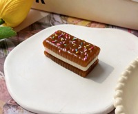 Jouet sensoriel anti-stress en forme de sandwich, jouet à presser en TPR, jouet en fausse nourriture souple, non toxique, décoration de bureau